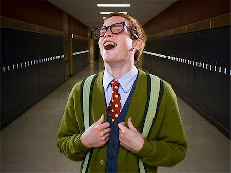 High School Nerd. Stock Photo - Premium Royalty-Free, Code: 640-02776323