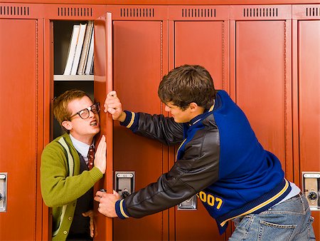 High School Jock and a Nerd. Stock Photo - Premium Royalty-Free, Code: 640-02776456