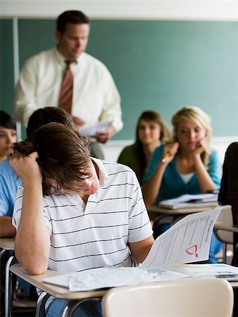 failed student - Student in a classroom. Stock Photo - Premium Royalty-Free, Code: 640-02776566