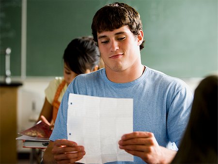 Student in a classroom. Stock Photo - Premium Royalty-Free, Code: 640-02776594