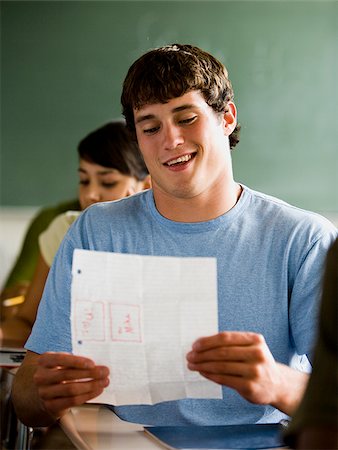 students flirting in classroom - Student in a classroom. Stock Photo - Premium Royalty-Free, Code: 640-02776595