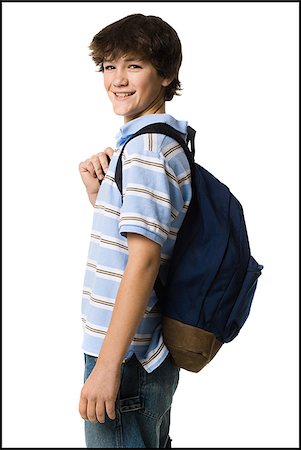 simsearch:640-02777987,k - boy with a backpack. Stock Photo - Premium Royalty-Free, Code: 640-02777497