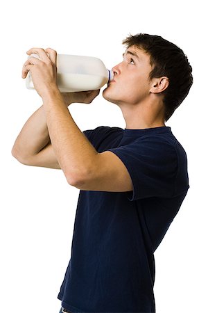 simsearch:640-02951020,k - young man drinking milk. Foto de stock - Royalty Free Premium, Número: 640-02777525