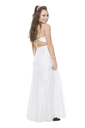 simsearch:640-02777822,k - woman in a bridal gown Foto de stock - Sin royalties Premium, Código: 640-02777829