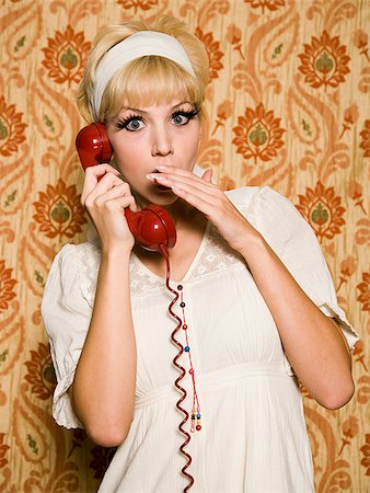 simsearch:640-02658258,k - woman in 1960's attire Foto de stock - Royalty Free Premium, Número: 640-02778054
