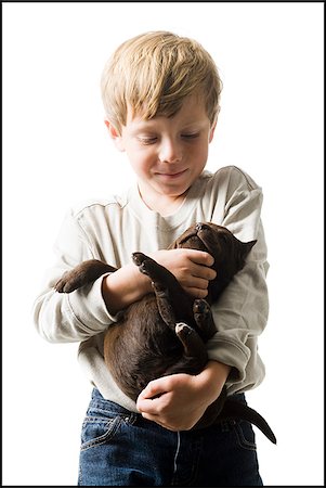 simsearch:640-06050836,k - child with puppy Stock Photo - Premium Royalty-Free, Code: 640-02778155