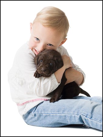 simsearch:640-06050836,k - child with puppy Stock Photo - Premium Royalty-Free, Code: 640-02778157