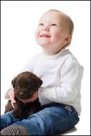 simsearch:640-06050836,k - child with puppy Stock Photo - Premium Royalty-Free, Code: 640-02778161