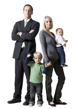 family of four Stock Photo - Premium Royalty-Free, Code: 640-02778299