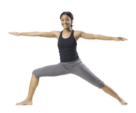 woman doing yoga Foto de stock - Sin royalties Premium, Código: 640-02778383