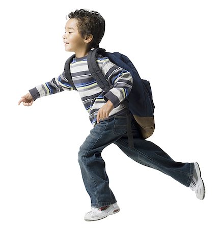 Kid running outlet with backpack