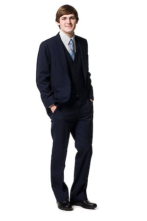man in a blue suit Foto de stock - Sin royalties Premium, Código: 640-02778784