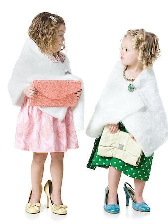 girls playing dress up Stock Photo - Premium Royalty-Free, Code: 640-02779066