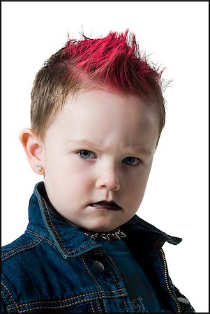little boy in a jean jacket Foto de stock - Royalty Free Premium, Número: 640-02779088