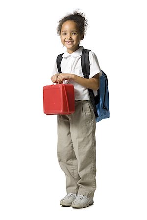 school kid cutout - Young schoolgirl Stock Photo - Premium Royalty-Free, Code: 640-02770390