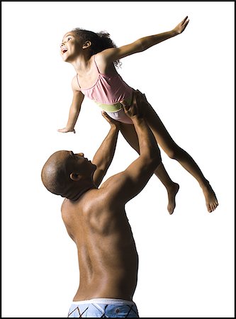 simsearch:640-02770204,k - Father playing with young daughter Stock Photo - Premium Royalty-Free, Code: 640-02770406