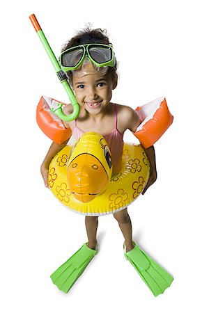 simsearch:640-02770515,k - Funny kid in swimming gear Foto de stock - Royalty Free Premium, Número: 640-02770425