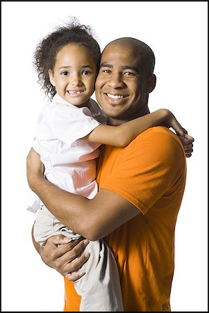 simsearch:640-02770204,k - Father holding young daughter Foto de stock - Royalty Free Premium, Número: 640-02770426