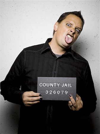 simsearch:640-02771008,k - Mug shot of gothic man Stock Photo - Premium Royalty-Free, Code: 640-02771013