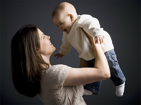 simsearch:640-01350872,k - Mother holding baby boy Foto de stock - Sin royalties Premium, Código: 640-02771212