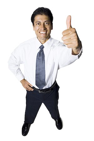 simsearch:640-01348387,k - Businessman with arms crossed looking up smiling Stock Photo - Premium Royalty-Free, Code: 640-02771255