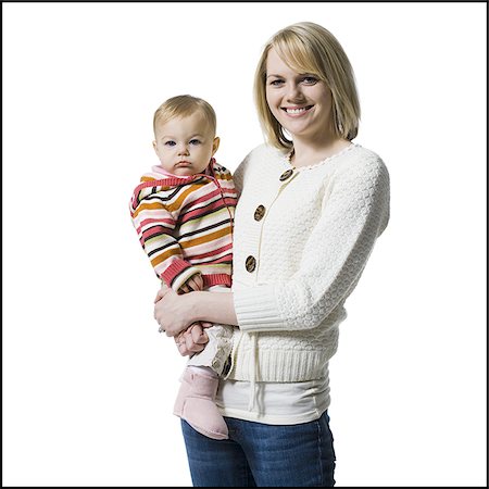 simsearch:640-02771500,k - Woman holding baby girl Foto de stock - Sin royalties Premium, Código: 640-02771267