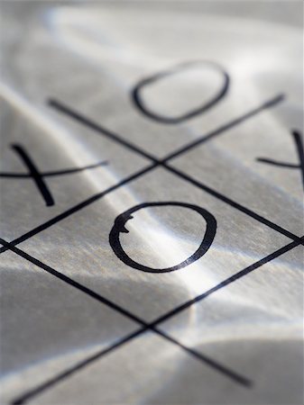 Tic Tac Toe game Stock Photo - Premium Royalty-Free, Code: 640-02771672