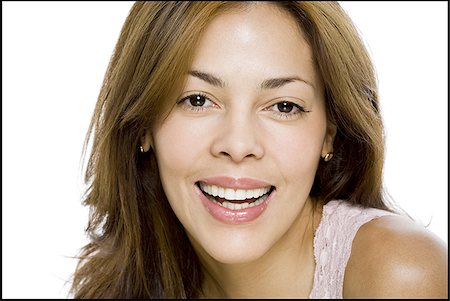 simsearch:640-02950853,k - Closeup of woman smiling Stock Photo - Premium Royalty-Free, Code: 640-02772196