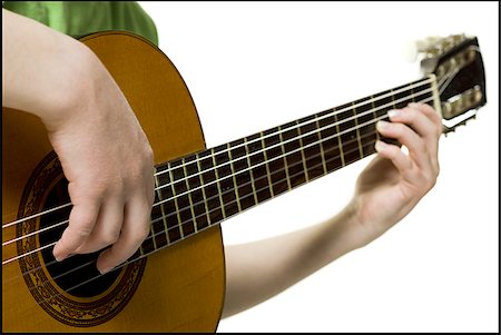 simsearch:640-02774467,k - Girl with braces playing guitar smiling Stock Photo - Premium Royalty-Free, Code: 640-02772214