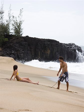 simsearch:640-02947668,k - couple at the beach Stock Photo - Premium Royalty-Free, Code: 640-02947671