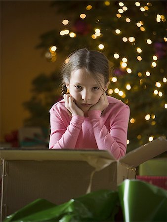 disappointment - girl at christmas Stock Photo - Premium Royalty-Free, Code: 640-02949368
