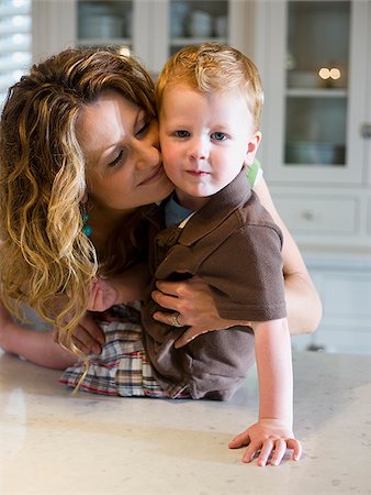 mother and son in the kitchen Stock Photo - Premium Royalty-Free, Code: 640-02949808