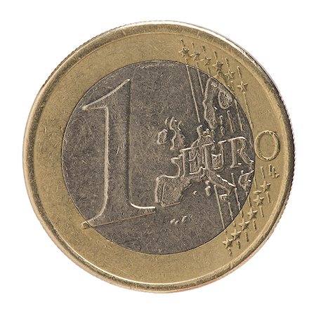 1 euro coin Stock Photo - Premium Royalty-Free, Code: 640-02950630