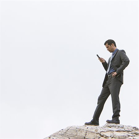 businessman in the wilderness Stock Photo - Premium Royalty-Free, Code: 640-02950931