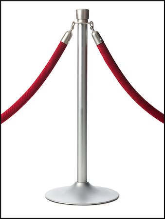 red velvet rope Fotografie stock - Premium Royalty-Free, Codice: 640-02951028