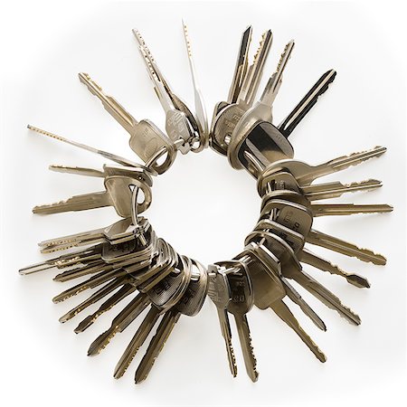 keys on a key ring Stock Photo - Premium Royalty-Free, Code: 640-02951443