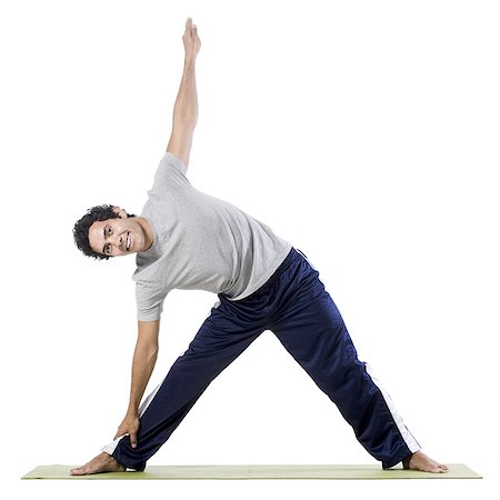 simsearch:640-02951546,k - man doing yoga Stock Photo - Premium Royalty-Free, Code: 640-02951514