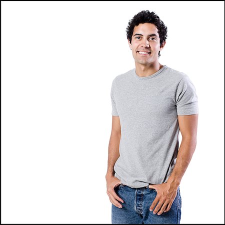 man in a grey shirt Stock Photo - Premium Royalty-Free, Code: 640-02951548