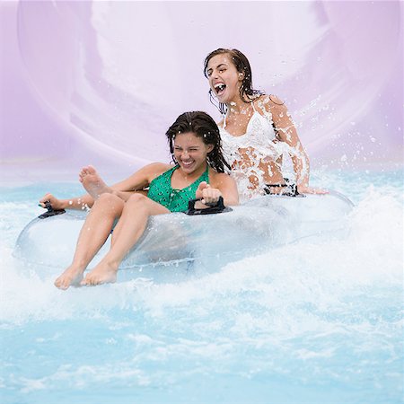 fun resort - teenagers at a waterpark Stock Photo - Premium Royalty-Free, Code: 640-02951803