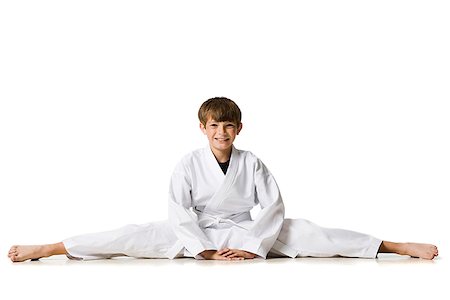 youth practicing martial arts Fotografie stock - Premium Royalty-Free, Codice: 640-02952062