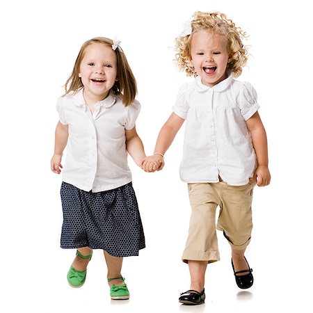 deux petites filles Photographie de stock - Premium Libres de Droits, Code: 640-02952685