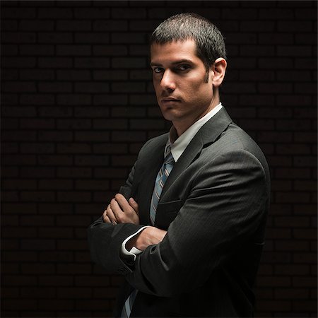 simsearch:640-02953491,k - businessman with his arms folded Stock Photo - Premium Royalty-Free, Code: 640-02953128