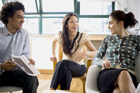 sitting aerial view - Businesspeople working Stock Photo - Premium Royalty-Free, Code: 640-03256005