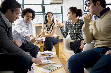 sit adult business studio full length - Businesspeople working Stock Photo - Premium Royalty-Free, Code: 640-03256006