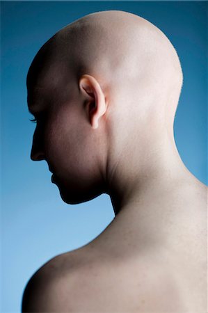 photo bald woman head - Bald woman Stock Photo - Premium Royalty-Free, Code: 640-03256088