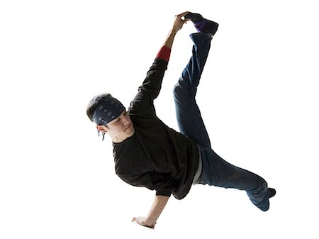 Teenager breakdancing Foto de stock - Sin royalties Premium, Código: 640-03256211