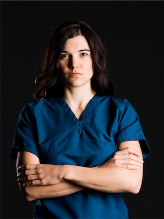 simsearch:640-03257327,k - Portrait de l'infirmière Photographie de stock - Premium Libres de Droits, Code: 640-03256695