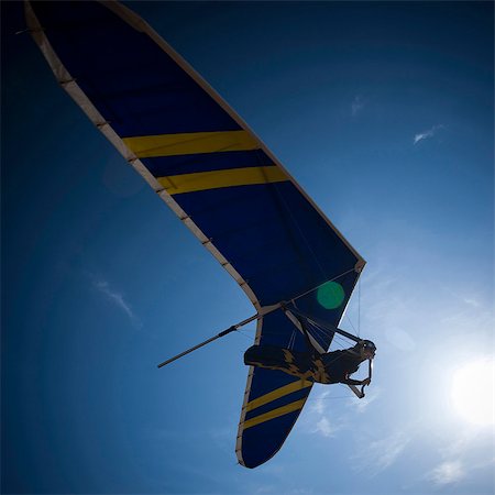 simsearch:640-03257097,k - USA, Utah, Lehi, man hang-gliding Stock Photo - Premium Royalty-Free, Code: 640-03257103