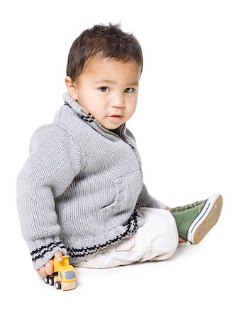 Studio portrait of boy (18-23 months) Stock Photo - Premium Royalty-Free, Code: 640-03257363