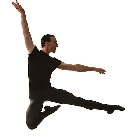 ballerina silhouette leap